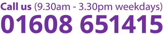 Call us (open 9.30am - 3.30pm weekdays) 01608 651415